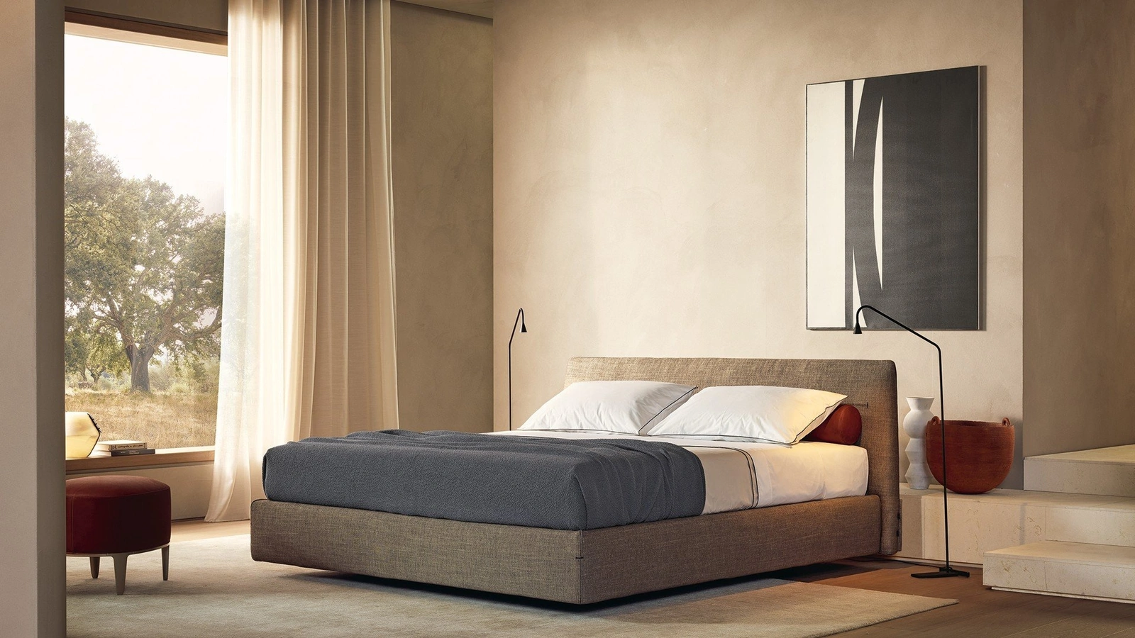 Letto con box contenitore Jacqueline di Poliform