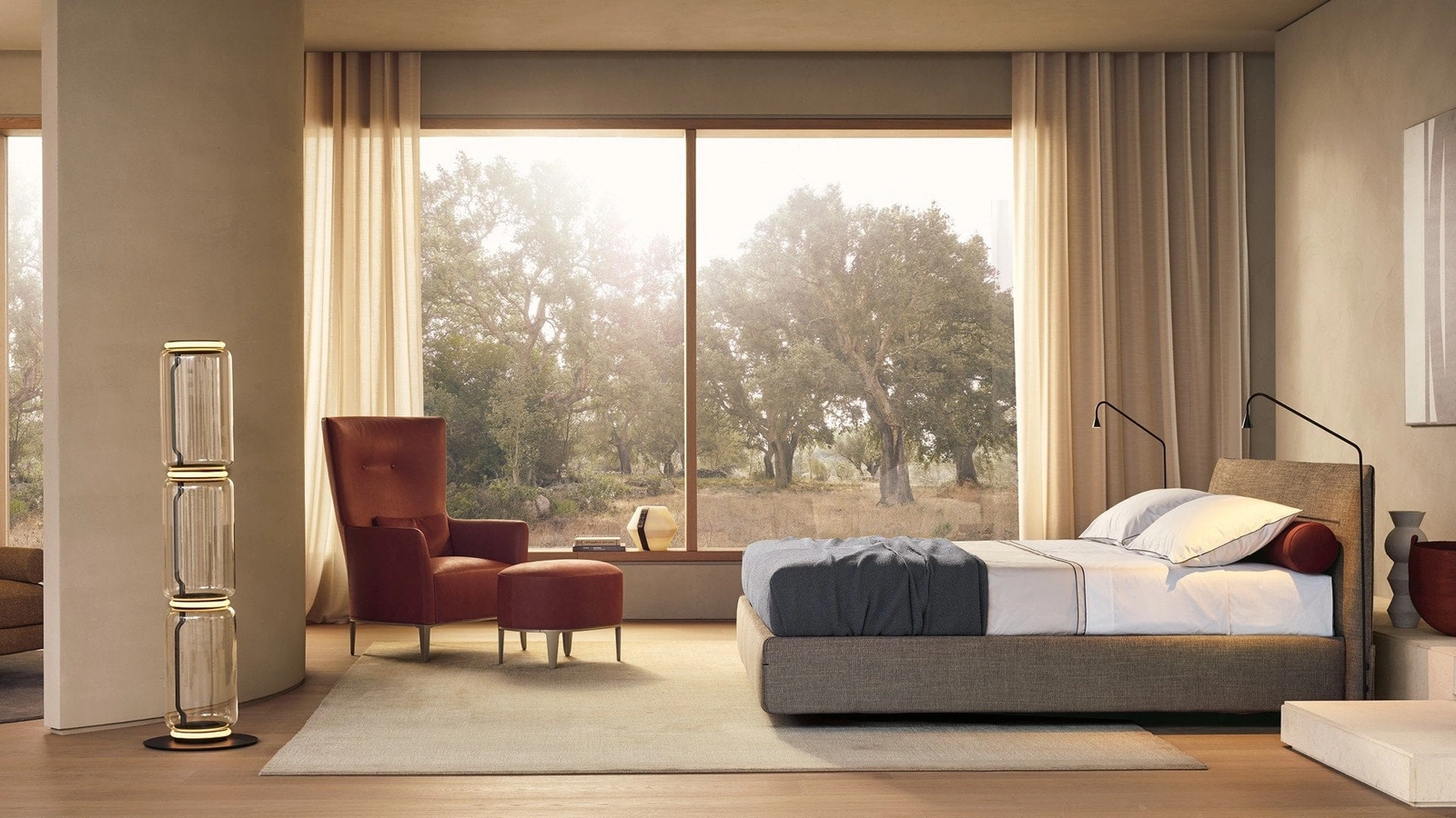 Letto con box contenitore Jacqueline di Poliform