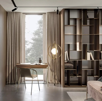 Libreria modulare in acciaio Atena di Bontempi