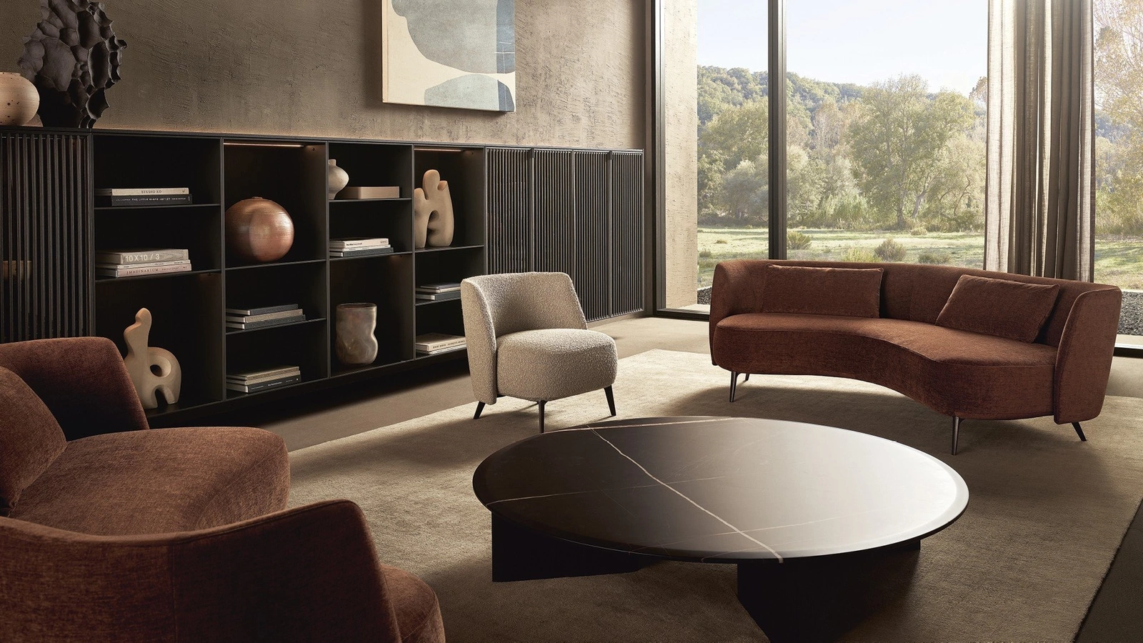 Libreria sospesa Code Tape di Poliform