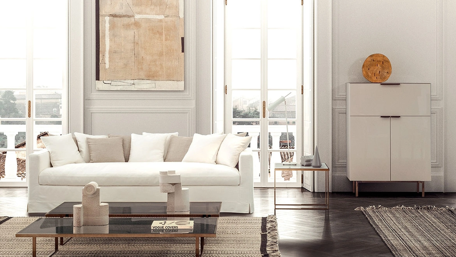 Madia Brema Alta in laccato lucido Seta di Pianca