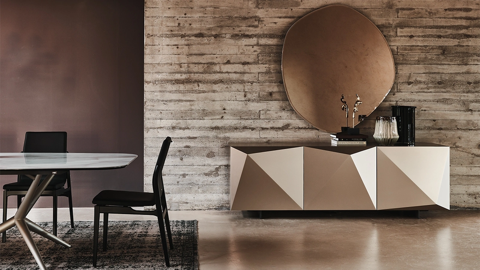 Madia Kayak in legno laccato di Cattelan Italia