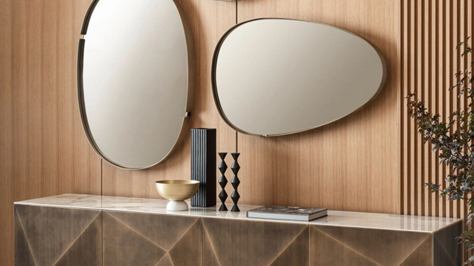 Madia Cubric in metallo di Riflessi