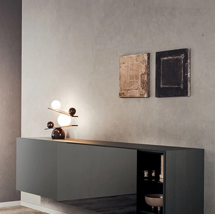 Madia sospesa People in laccato lucido Fango di Pianca