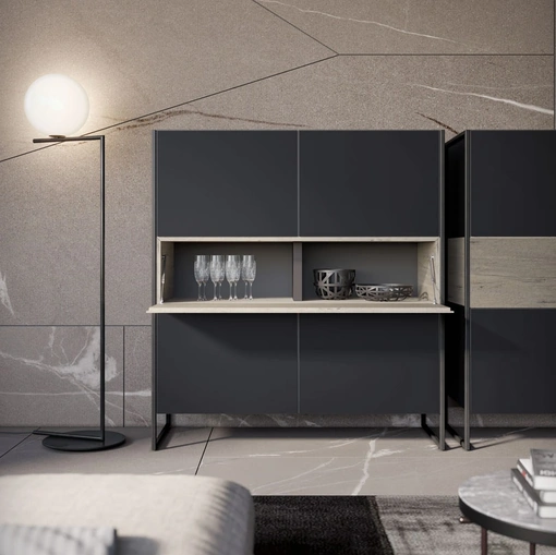 Madia Alta Rebel RS 01 in laccato opaco di Fimar