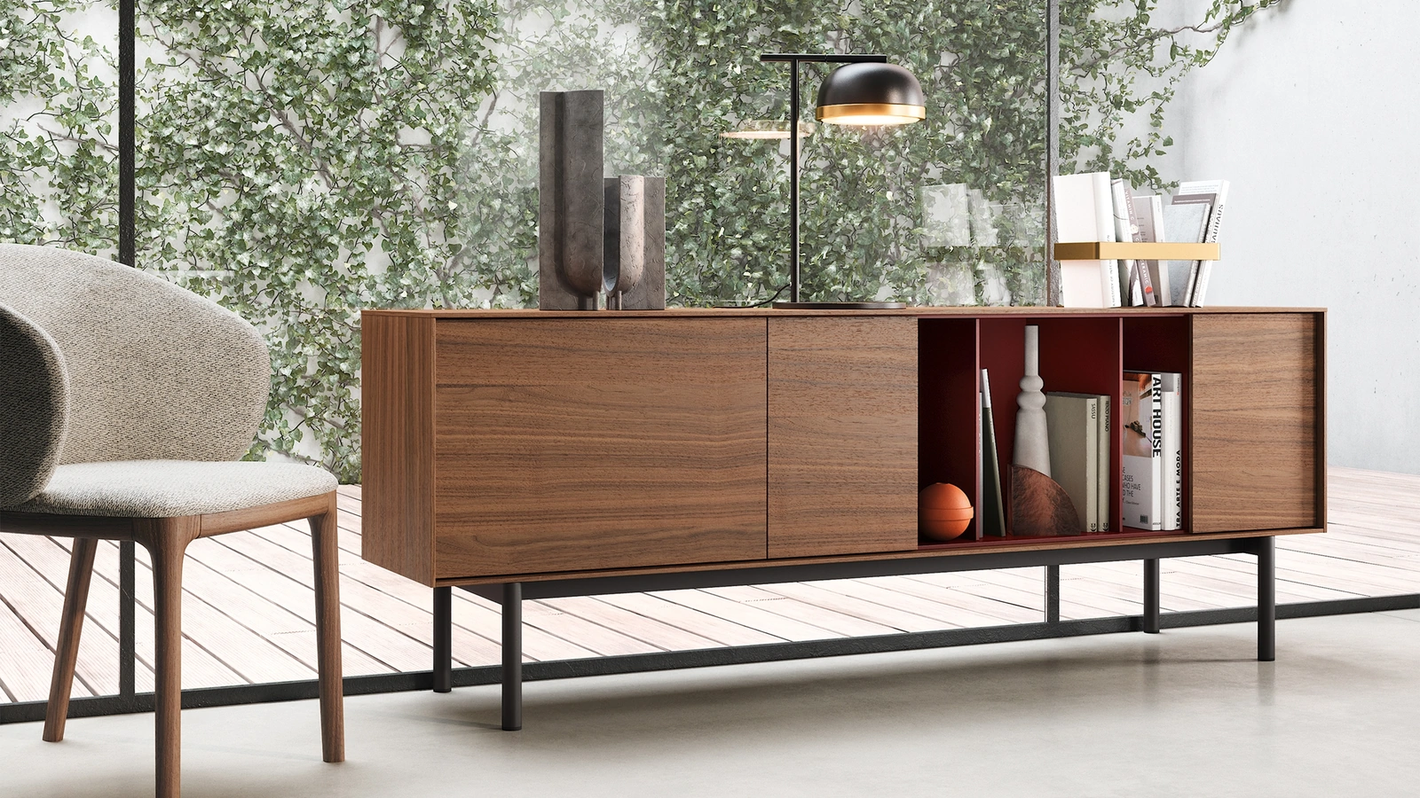 Madia Reverse in legno di Novamobili