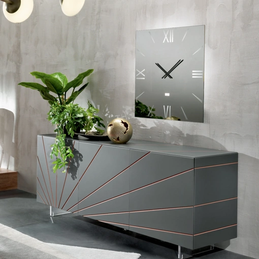 Madia Solaris in laccato grafite opaco di Riflessi