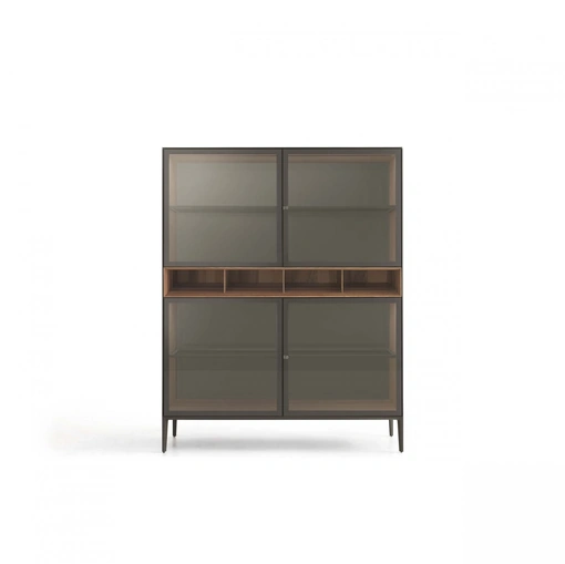 Madia Self Up in vetro bronzo di Rimadesio