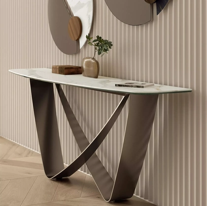 Mobile ingresso Bach Consolle in SuperMarmo di Bontempi