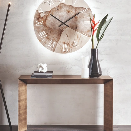 Mobile ingresso consolle Minimal in metallo verniciato e spazzolato di Riflessi