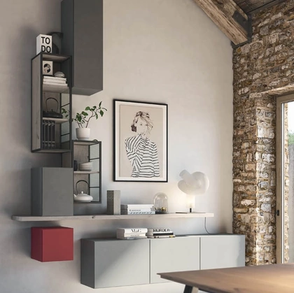 Mobile ingresso Rebel CF 159 in laccato opaco di Fimar