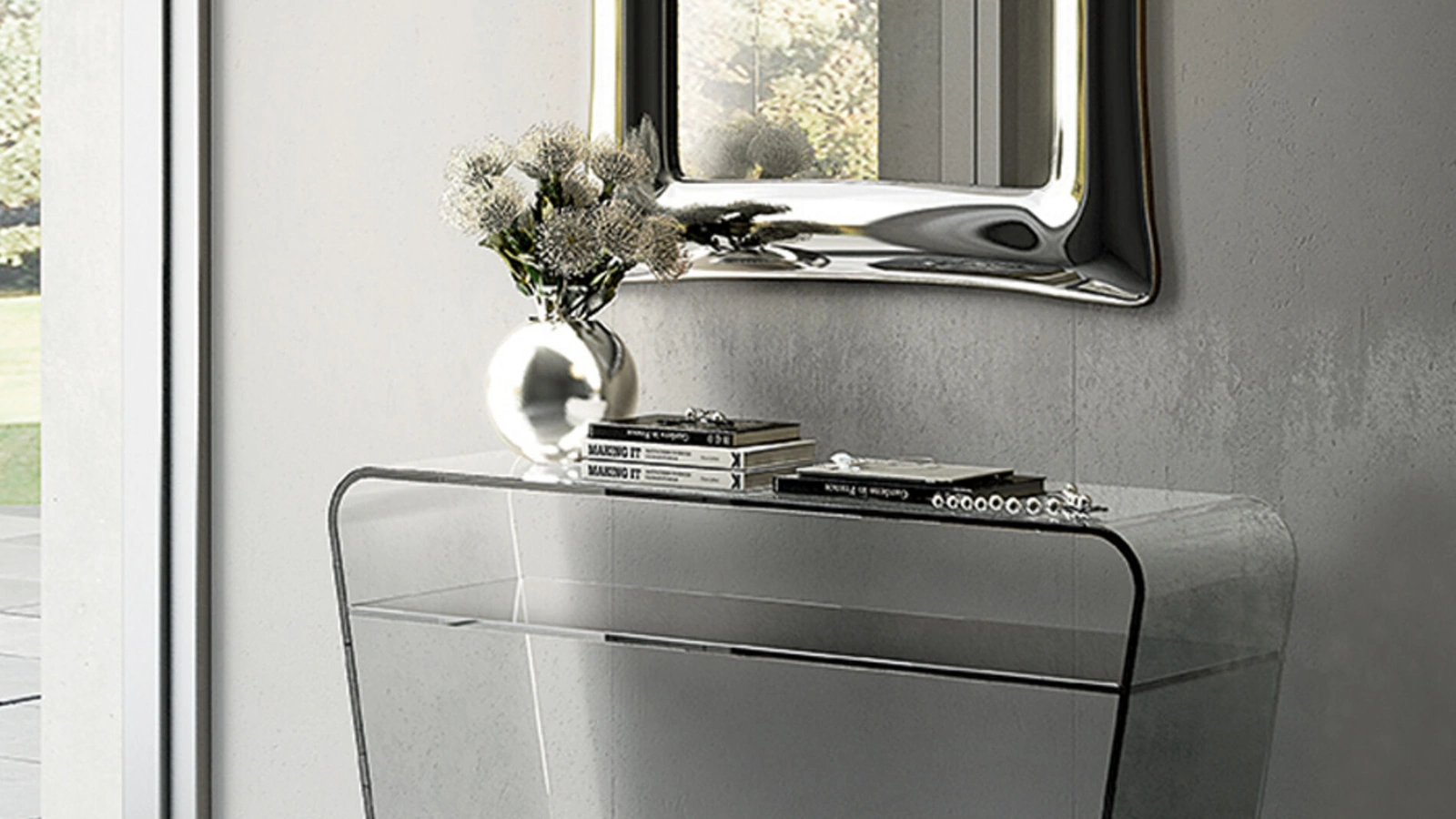 Mobile ingresso Consolle Saphiria di Riflessi