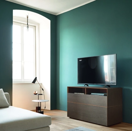 Mobile Porta Tv Domino IN2 3I in Rovere argilla e Bronzo di Sangiacomo