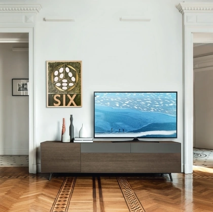 Mobile Porta Tv Domino Mono 8M sx in Rovere argilla di Sangiacomo