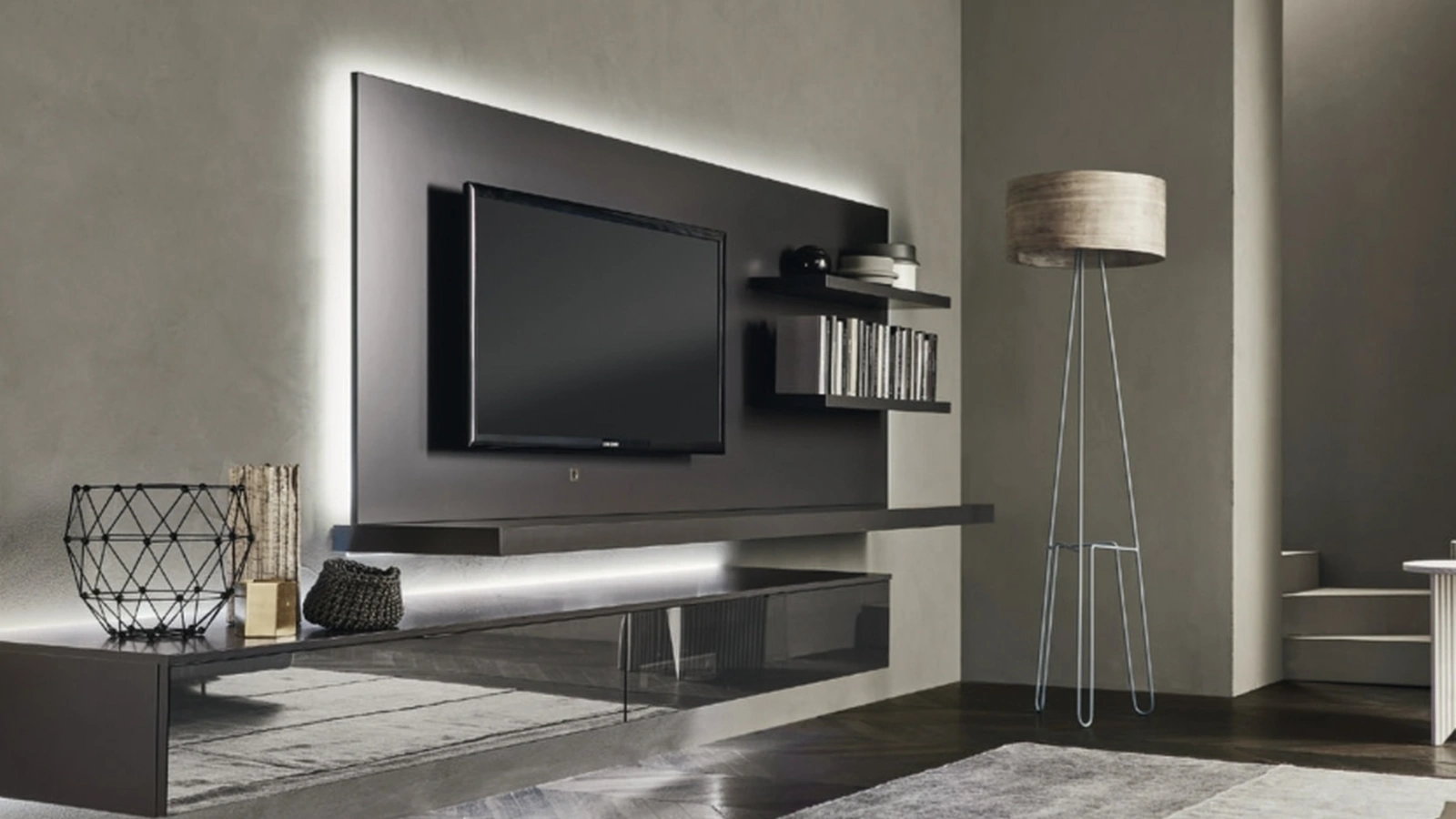 Mobile Porta Tv Lampo L6C39 di Sangiacomo