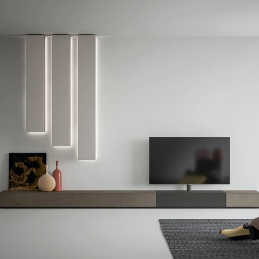 Mobile Porta Tv Freedhome con Pilastri da soffitto di Caccaro