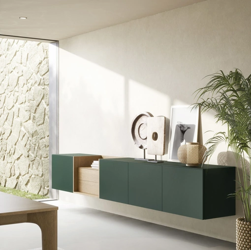 Mobile sospeso Box 18 Verde di Novamobili