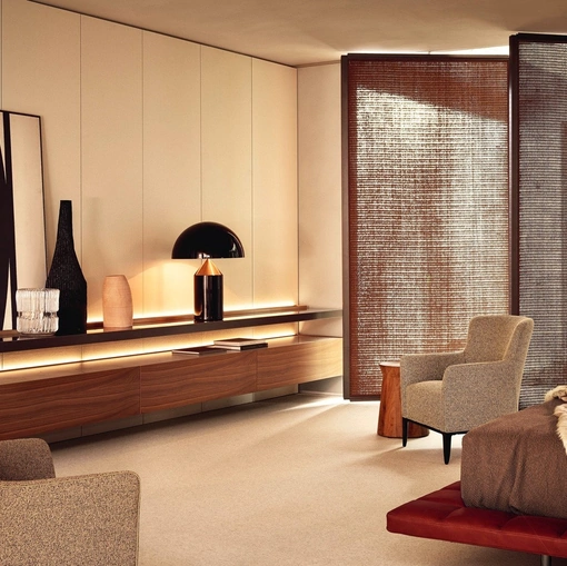 Mobile sospeso Code Noce Gold di Poliform