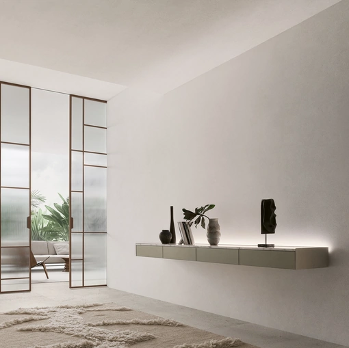 Mobile sospeso Self Bold Platino di Rimadesio