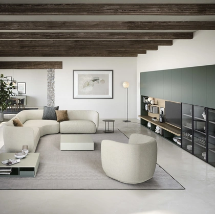 Parete Attrezzata Mensole e piani a muro 02 di Novamobili