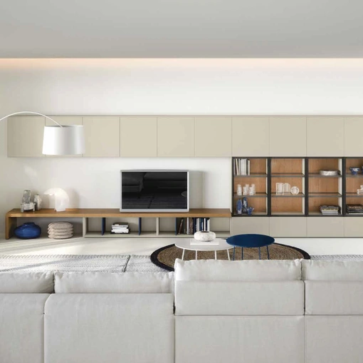 Parete Attrezzata Wall 30 04 in laccato opaco di Novamobili