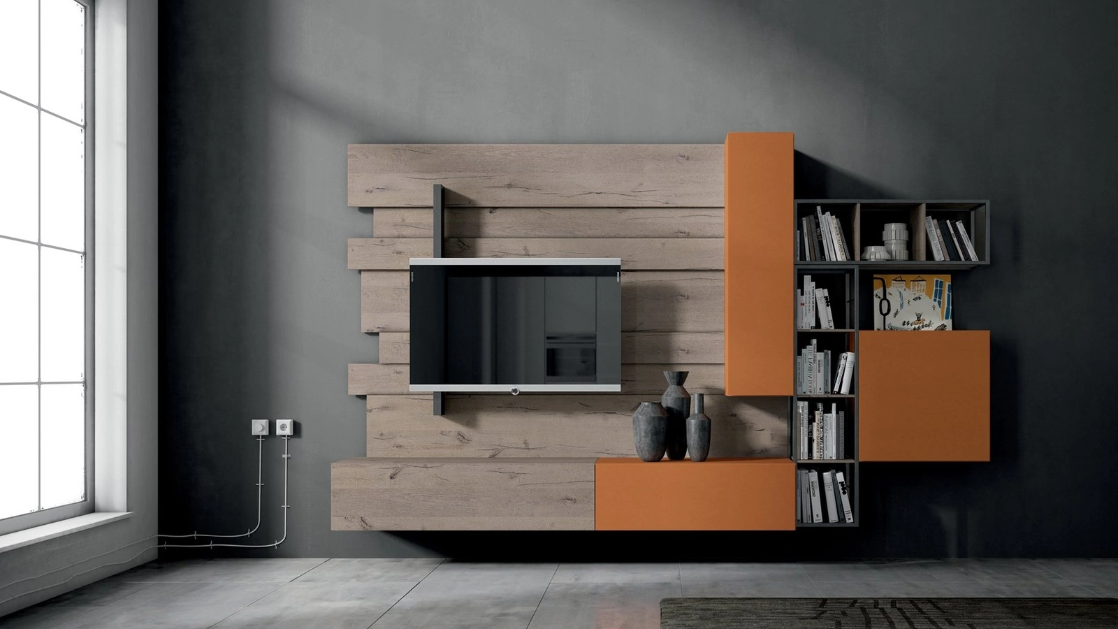 Parete Attrezzata Rebel R 02 di Fimar