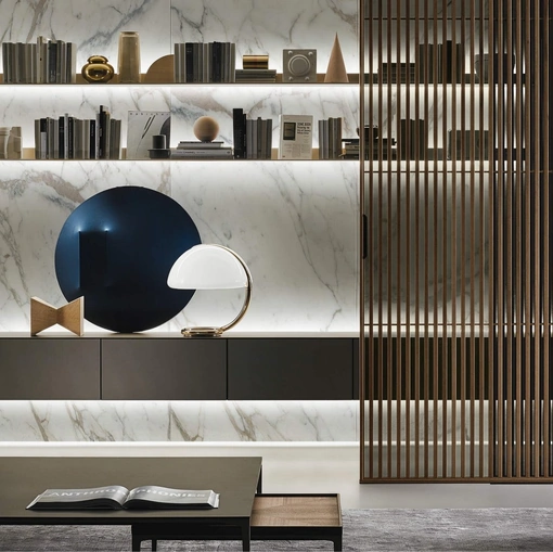 Parete Attrezzata Self Brown di Rimadesio