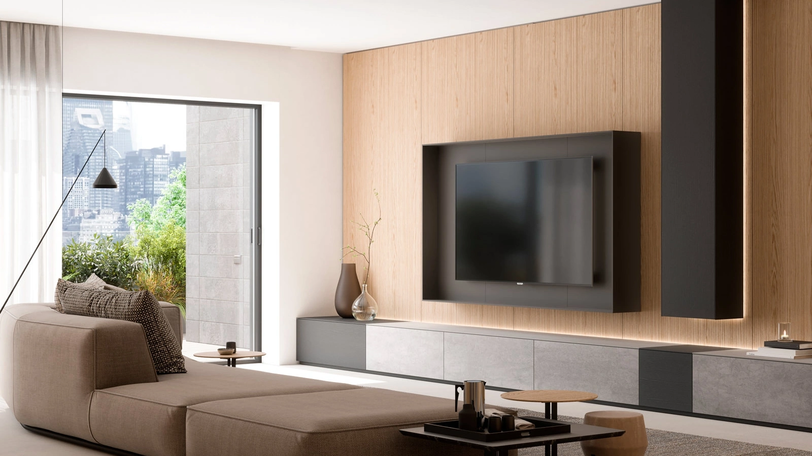 Parete Attrezzata Wallover di Caccaro