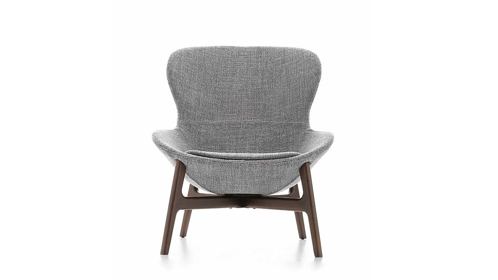 Poltrona dalle forme avvolgenti Round in tessuto di Ditre Italia