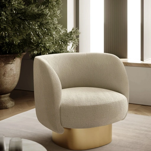 Poltroncina in tessuto Doris di Bontempi