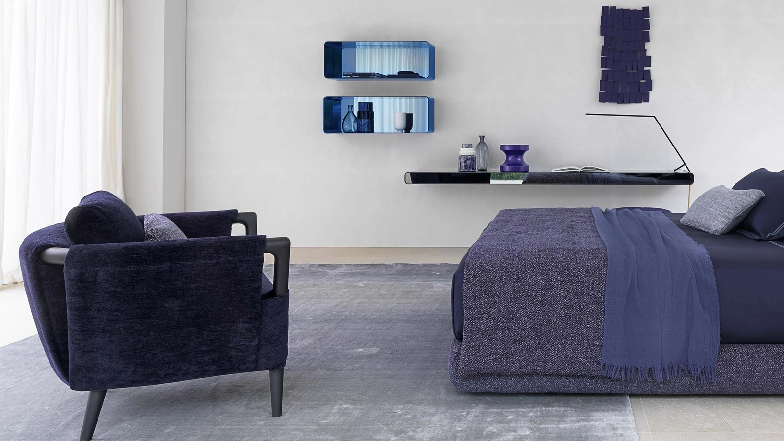 Poltrona Gaudì in velluto di Flou