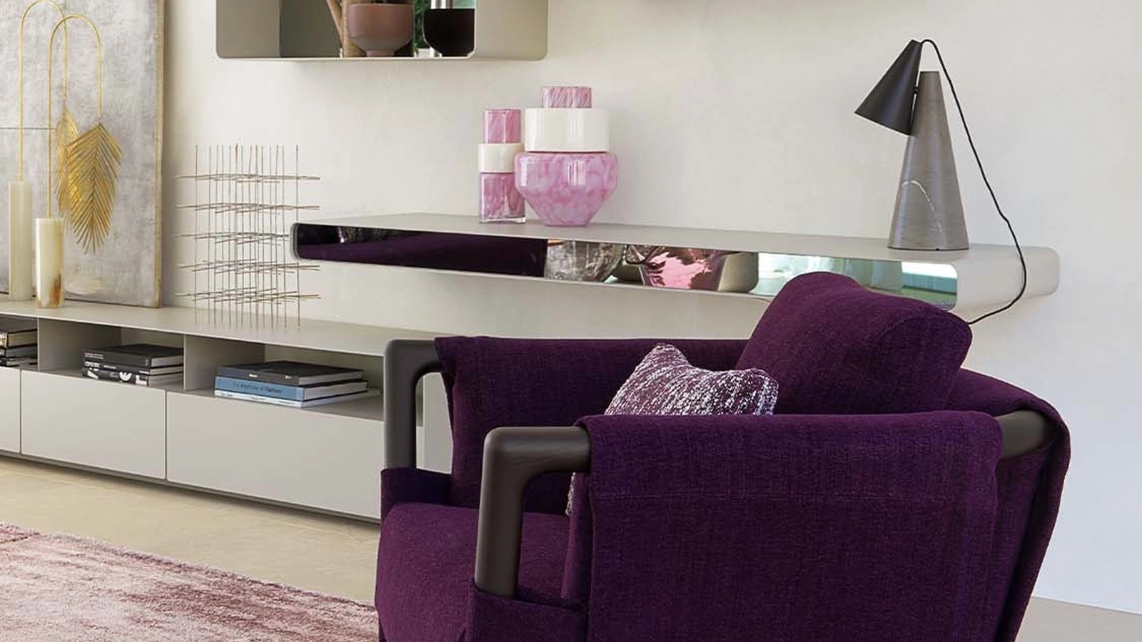 Poltrona Gaudì in velluto di Flou