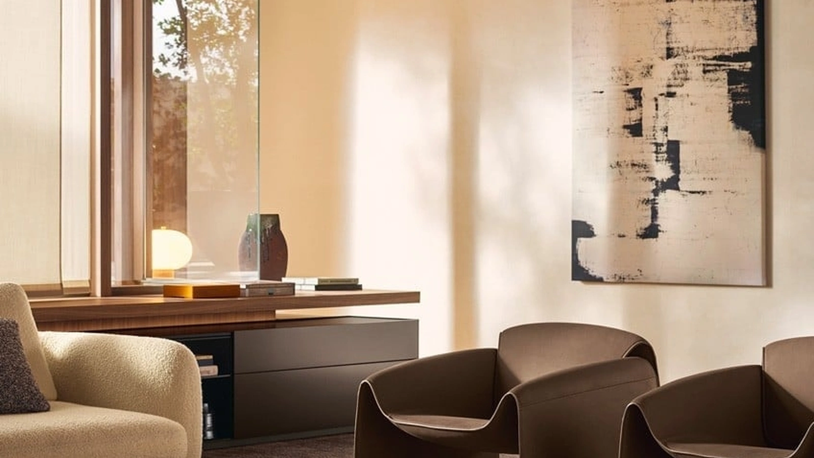 Poltrona di design in pelle Le Club di Poliform