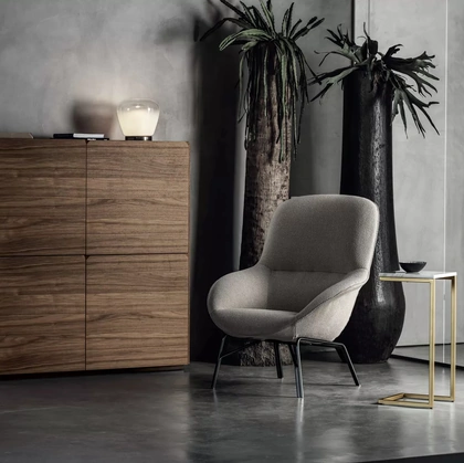 Poltrona Long Island in tessuto di Bontempi