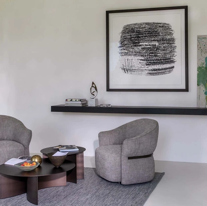 Poltroncina in tessuto imbottito Madame Butterfly di Flou