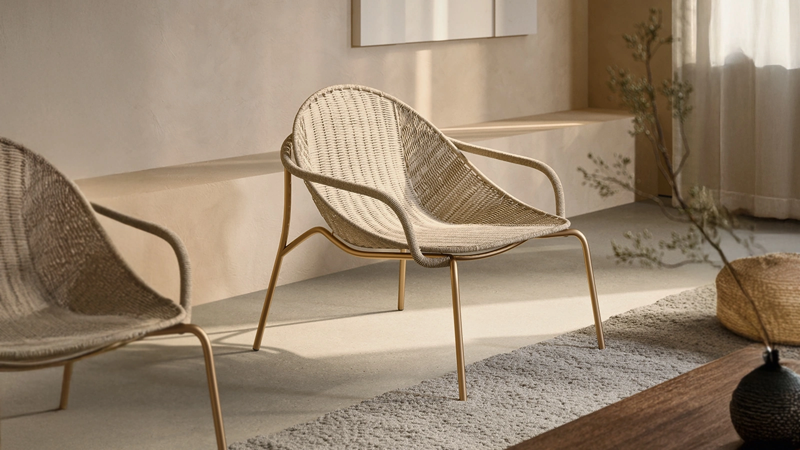 Poltrona Nuvola Indoor in carta Kraft Naturale e metallo di Pianca