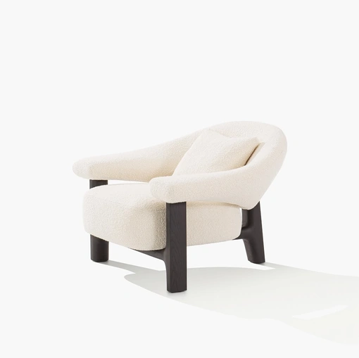 Poltrona in tessuto Owen di Poliform