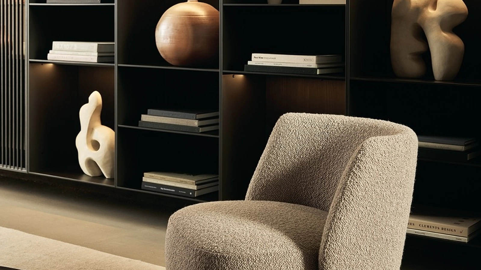 Poltroncina in tessuto Sunday di Poliform