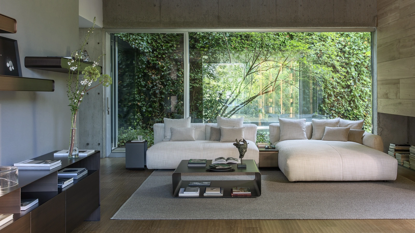 Divano con penisola Fiocco di Flou