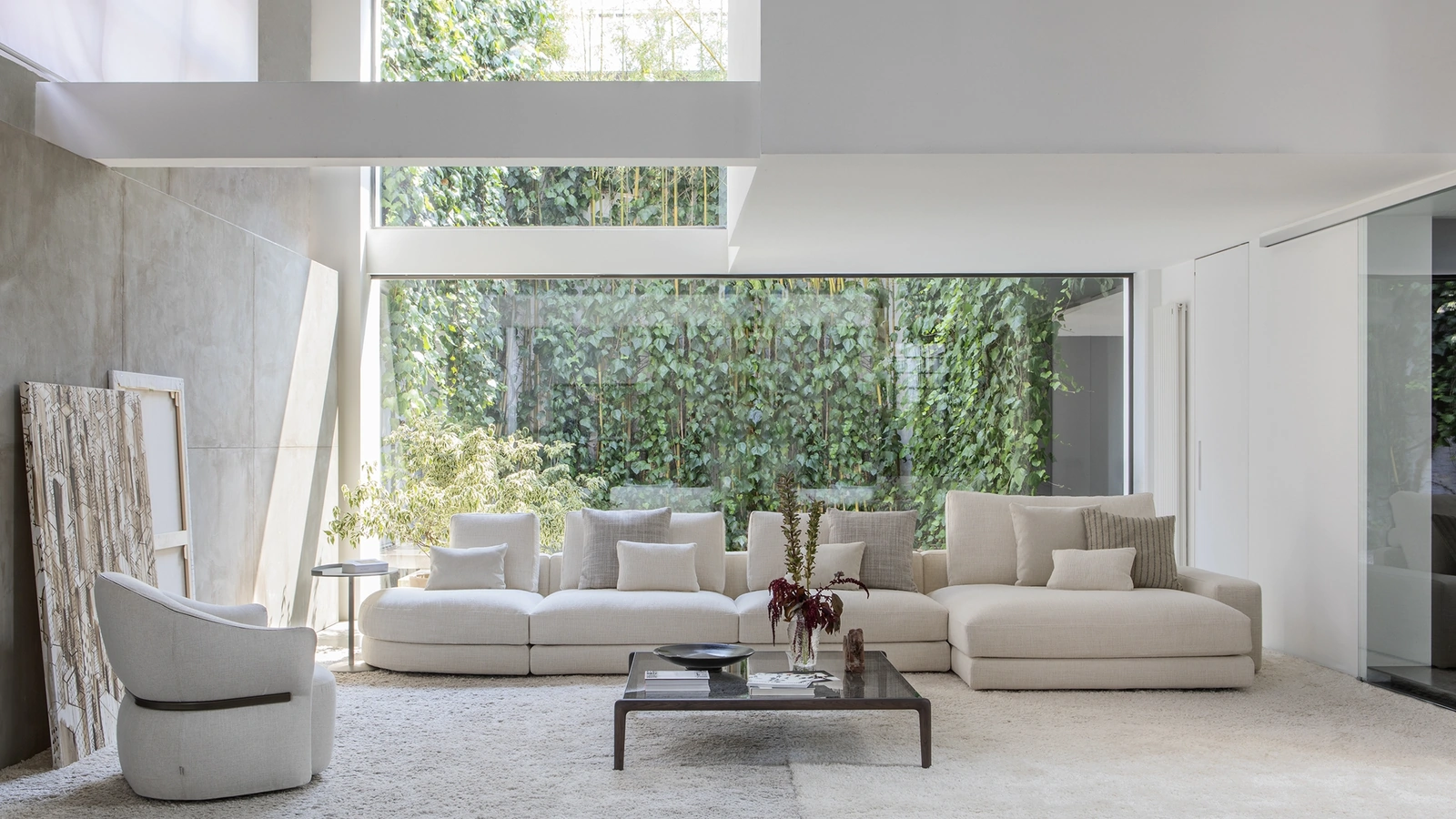 Divano con penisola MyPlace di Flou