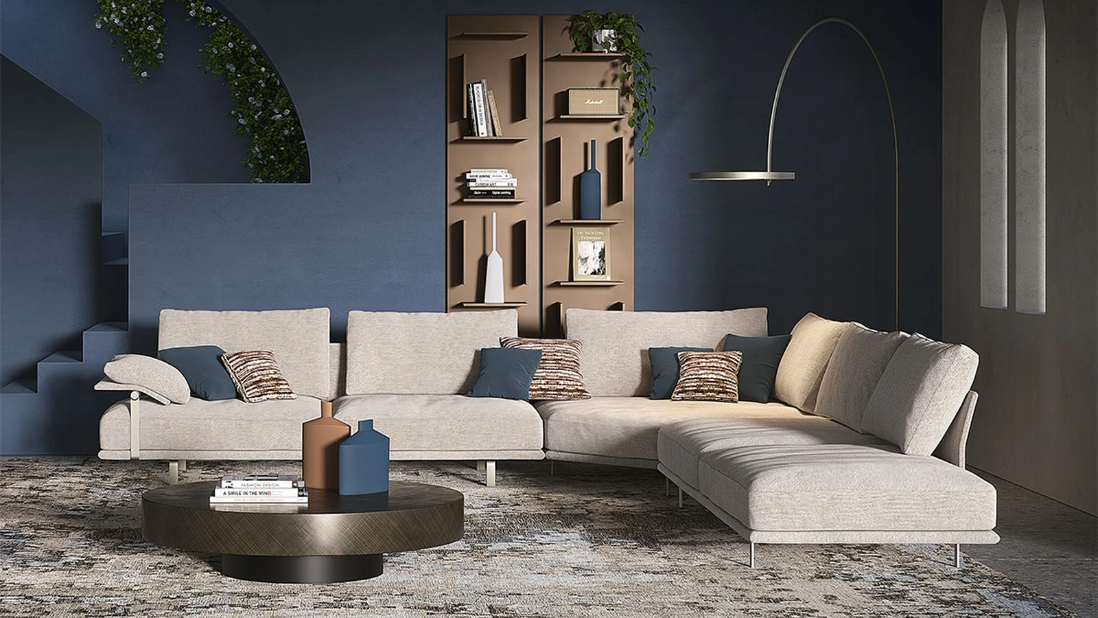 Divano angolare Heston di Cattelan Italia