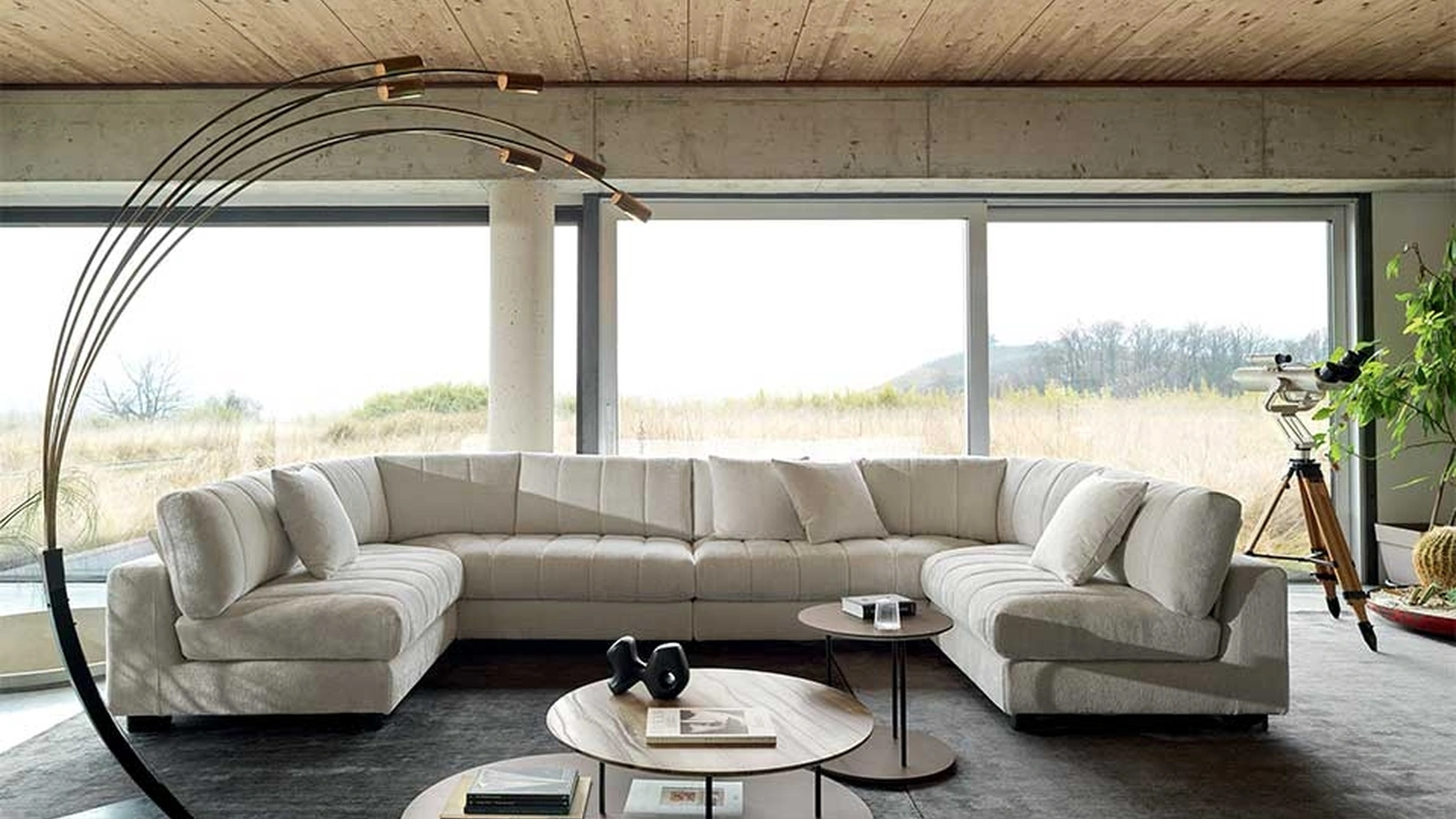 Divano angolare in tessuto Luvon di Ditre Italia