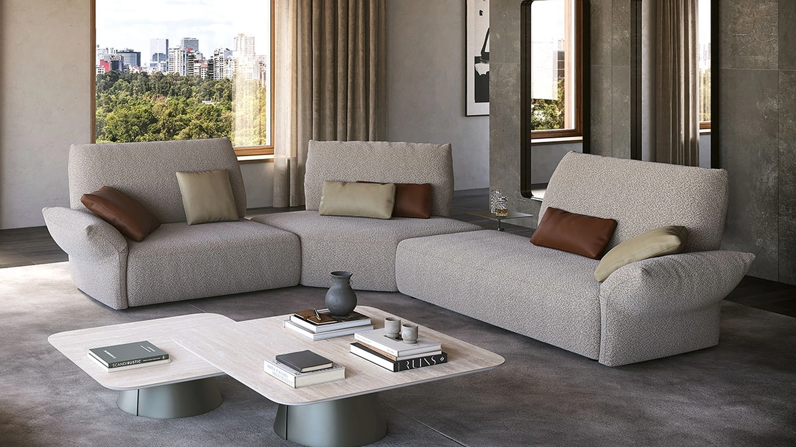 Divano angolare Sinatra di Cattelan Italia