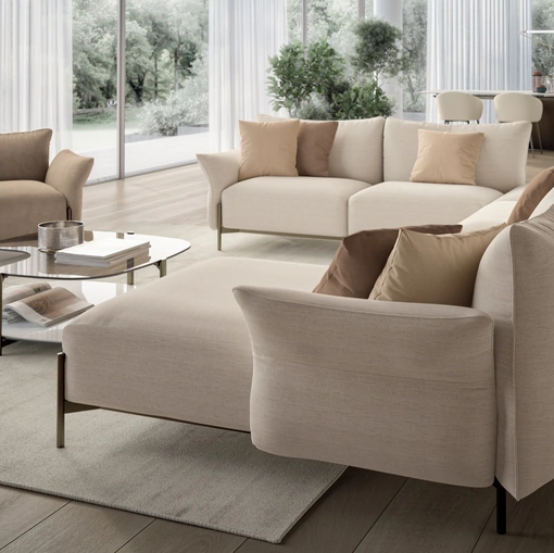 Divano con penisola Victor di Bontempi