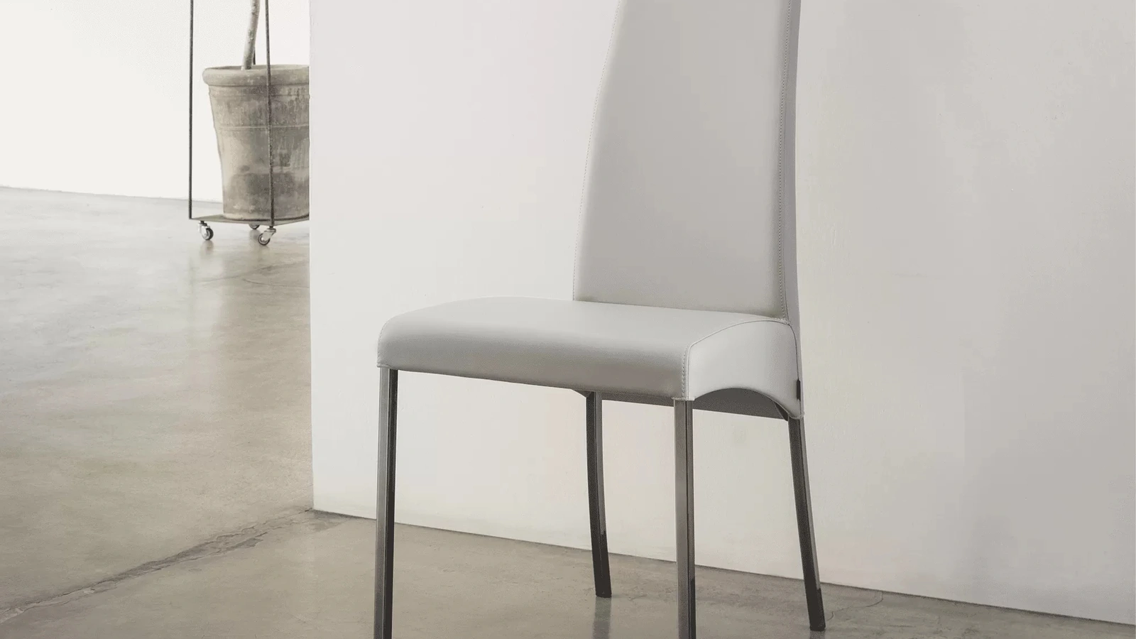 Sedia Aida in ecopelle di Bontempi