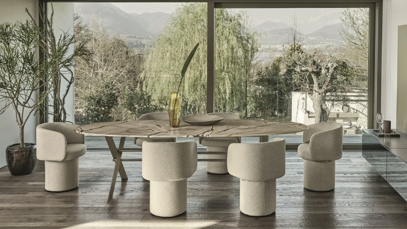 Sedia in tessuto di design Billie di Ditre Italia