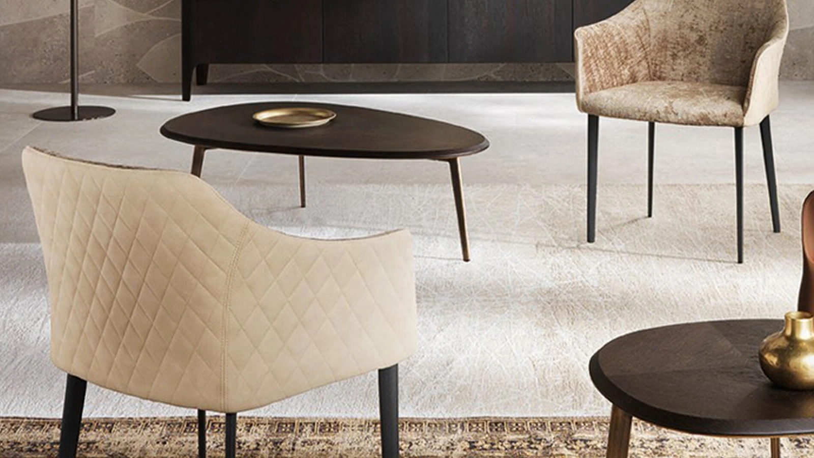 Sedia Carmen in tessuto di Riflessi