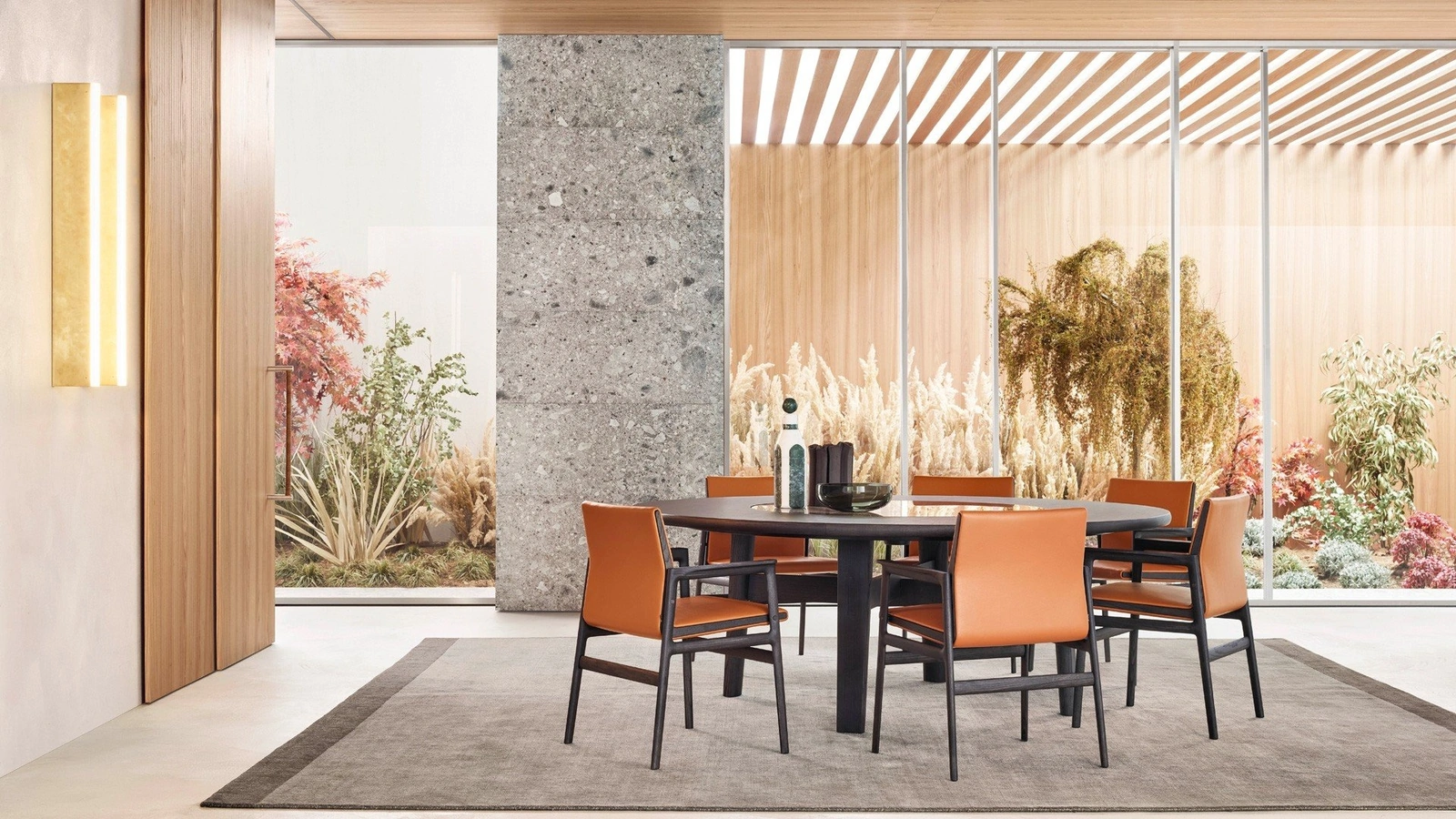 Sedia in pelle Ipanema di Poliform