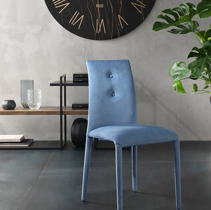 Sedia elegante Sonia Flex in tessuto imbottito di Riflessi