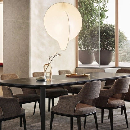 Sedia in tessuto Sophie Lite di Poliform